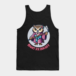 Ice hockey owl Tank Top